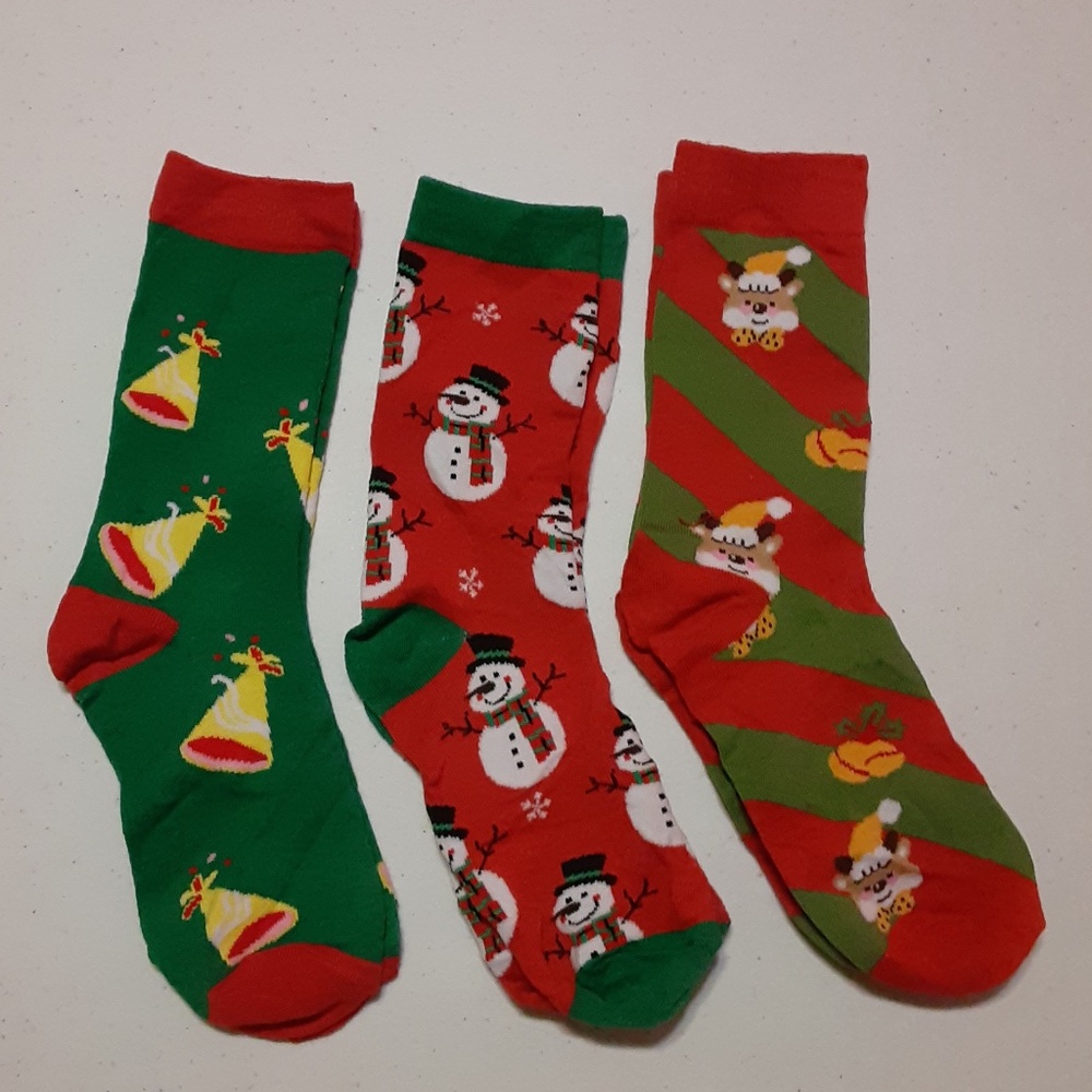 3 Pairs Christmas Socks